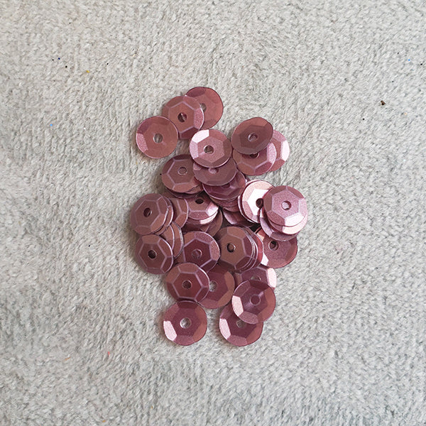 lentejuelas de copa morada opaca