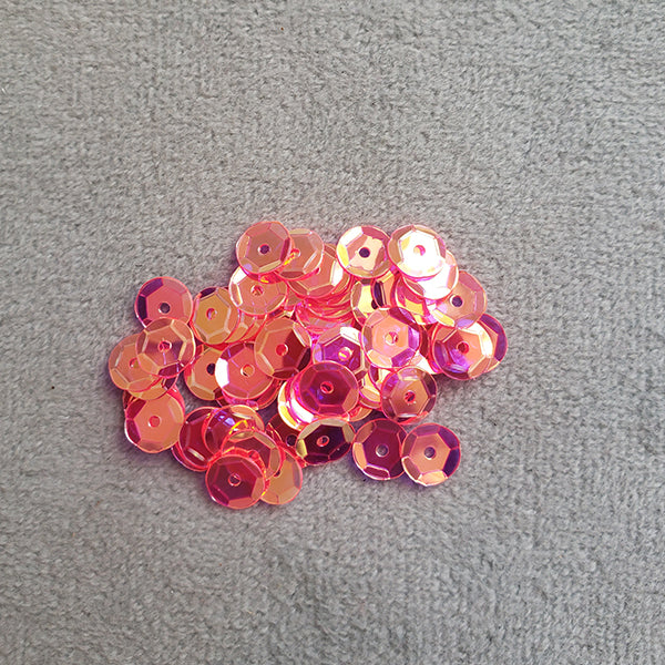 lentejuela de copa flúor color magenta