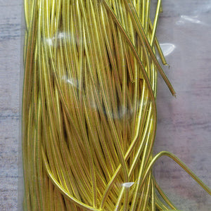 Materiales para bordar tipo gimp para bordar con abalorios y goldwork color amarillo limón
