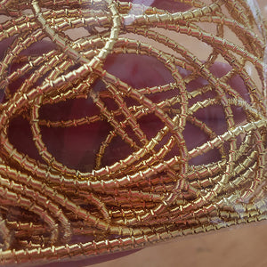 Materiales para bordar tipo opaco con diseño para bordar con abalorios y goldwork color dorado fuerte