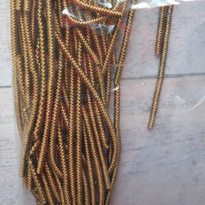 Materiales para bordar tipo opaco con diseño para bordar con abalorios y goldwork color café
