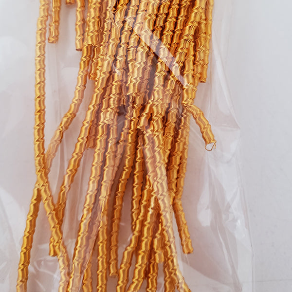 Materiales para bordar tipo opaco con diseño para bordar con abalorios y goldwork color amarillo